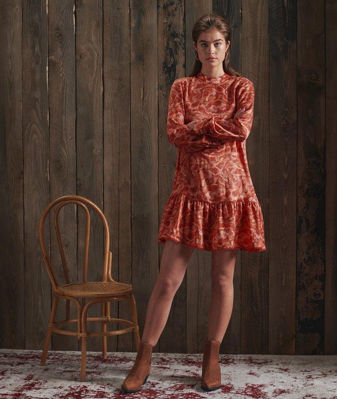 Superdry Limited Edition Dry Printed Silk Dress