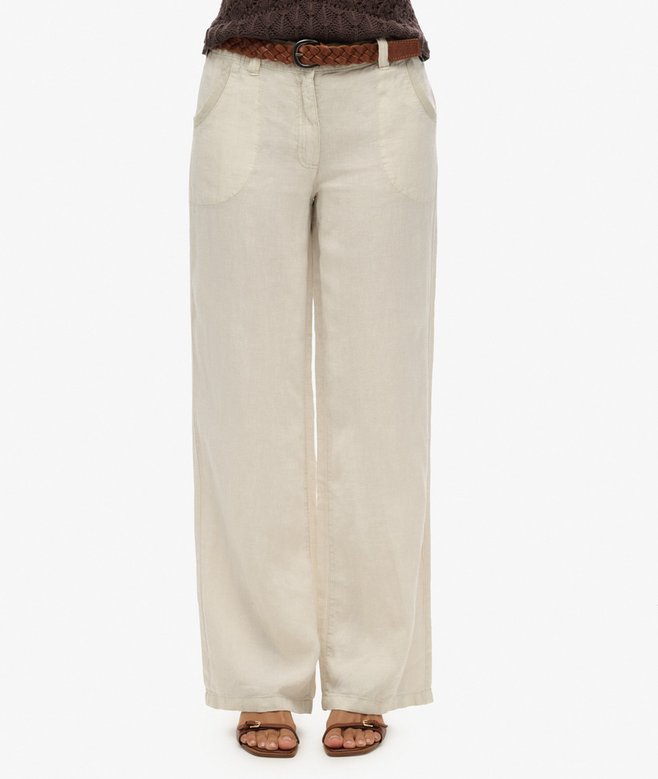 Superdry Linen Low Rise Pants