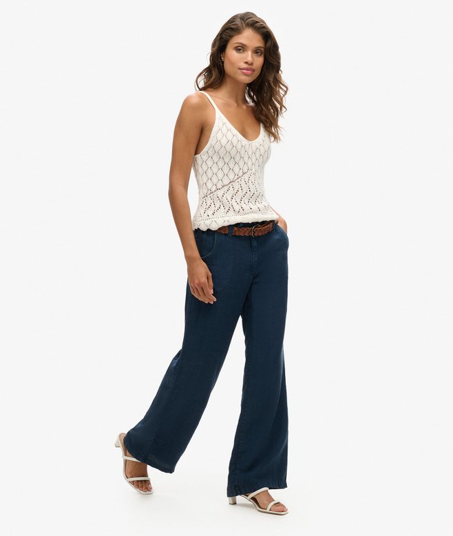 Superdry Linen Low Rise Pants