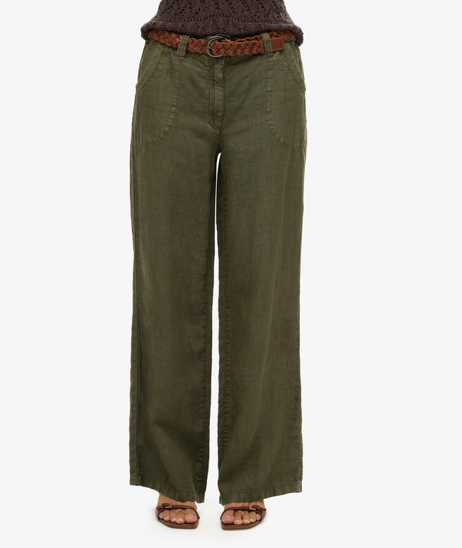 Superdry Linen Low Rise Pants
