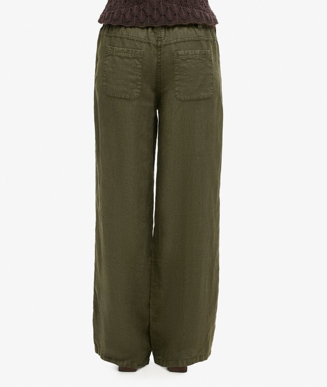 Superdry Linen Low Rise Pants