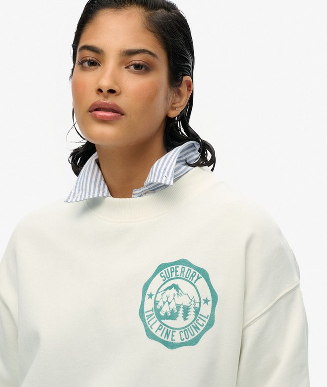 Superdry Lo-Fi Outdoor Mono Loose Crew Sweatshirt