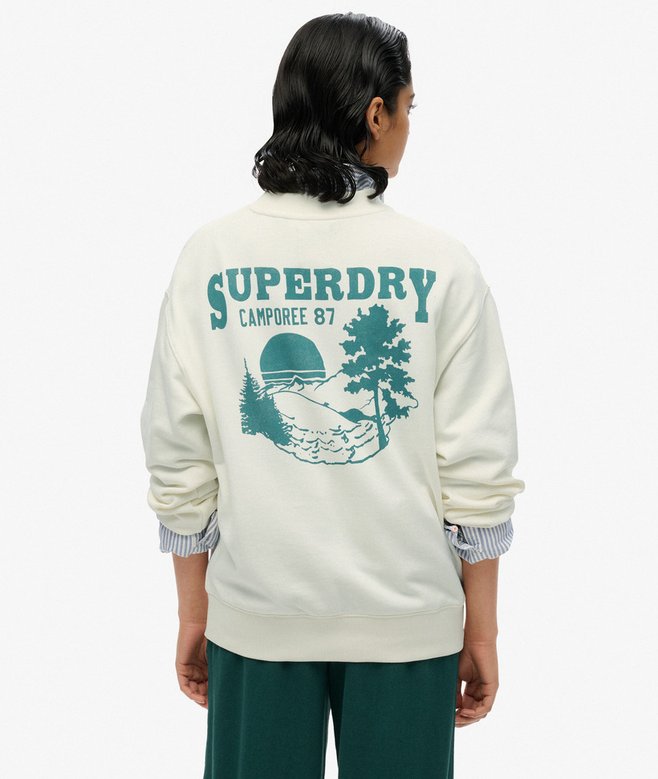 Superdry Lo-Fi Outdoor Mono Loose Crew Sweatshirt