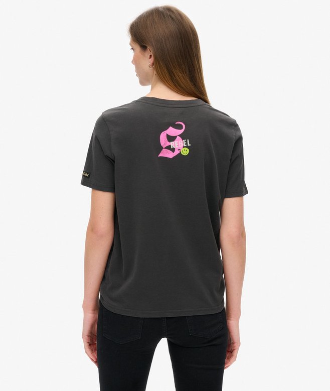 Superdry Lo-Fi Punk Poster Relaxed T-Shirt