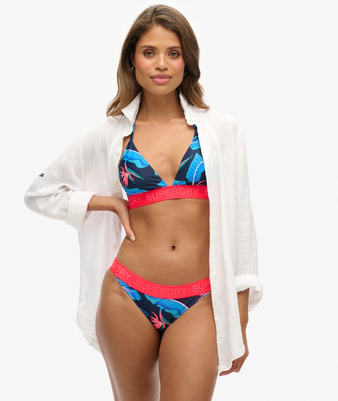 superdry Logo Triangle Bikini Top