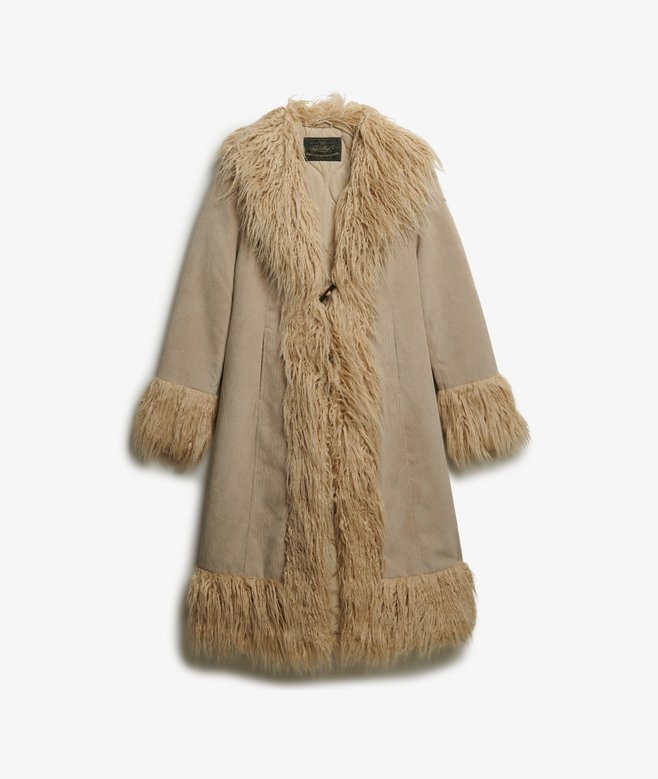 superdry Long Afghan Coat