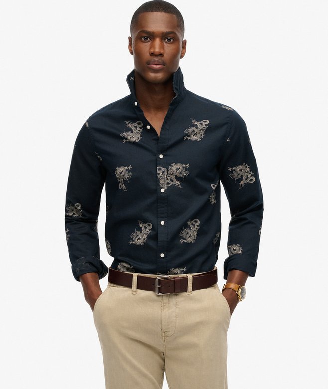 superdry Long Sleeve Beach Shirt