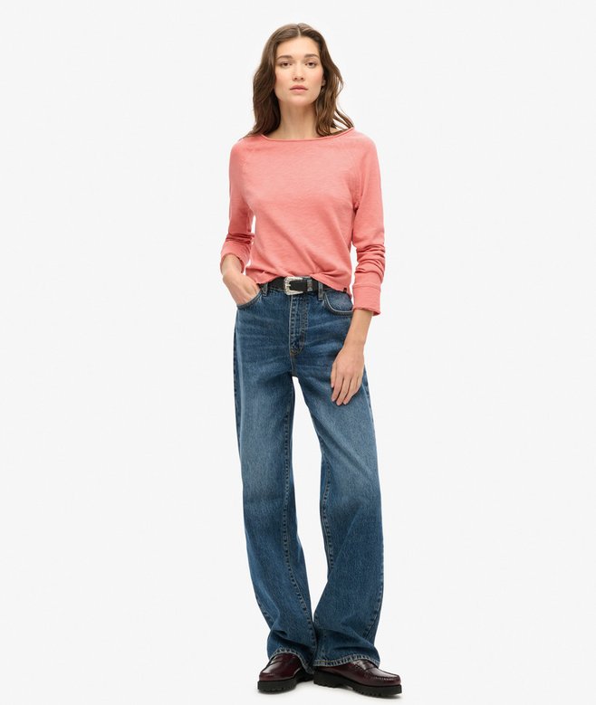 Superdry Long Sleeve French Terry Top