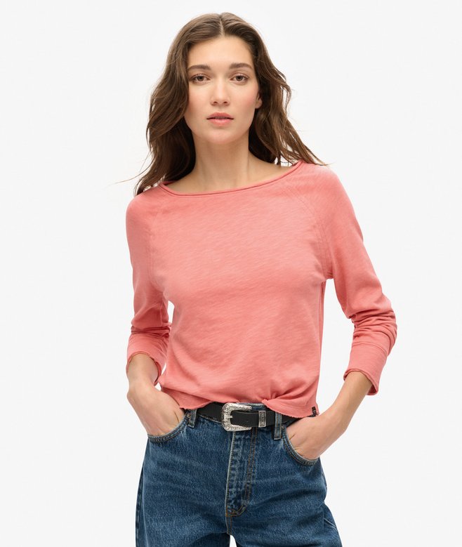 superdry Long Sleeve French Terry Top
