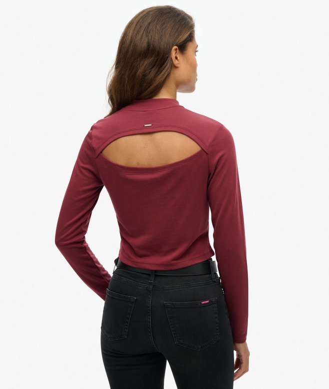 Superdry Long Sleeve Open Back Top