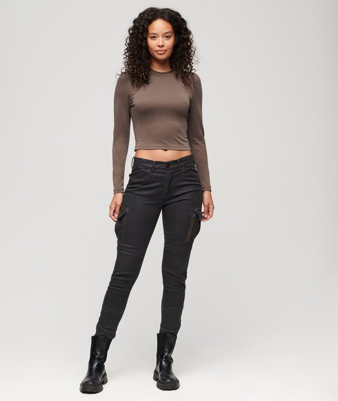 Superdry Long Sleeve Open Back Top