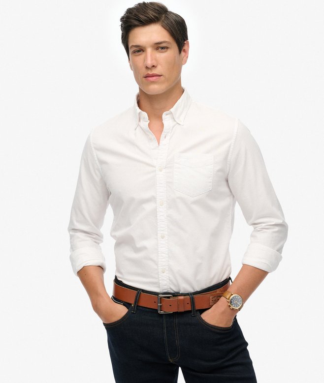 superdry Long Sleeve Oxford Shirt