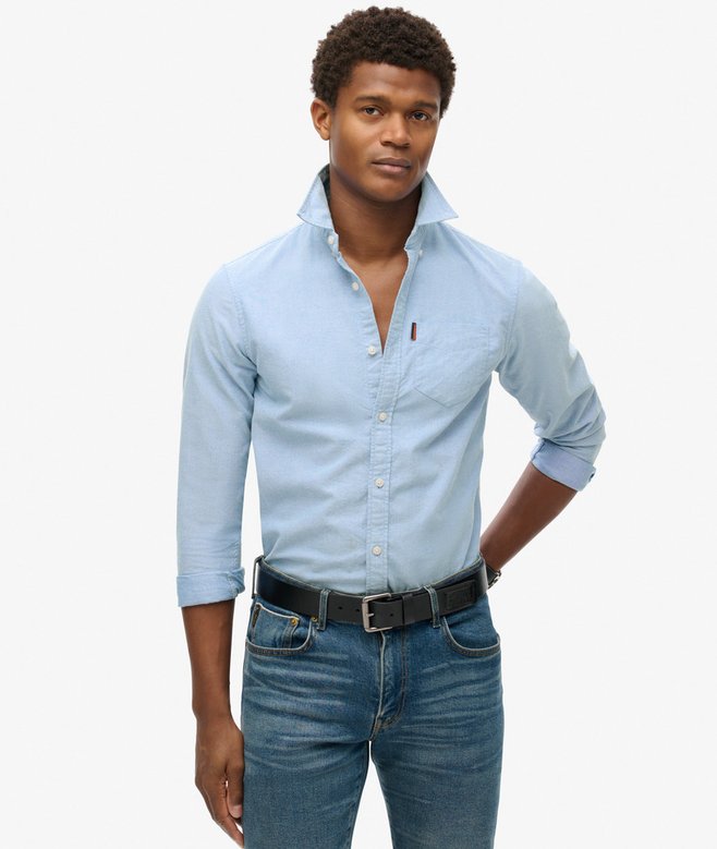 superdry Long Sleeve Oxford Shirt