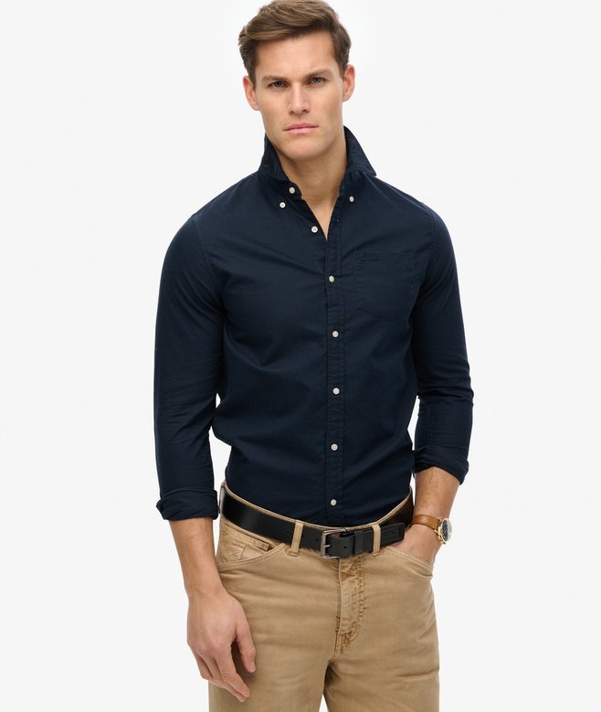 superdry Long Sleeve Oxford Shirt