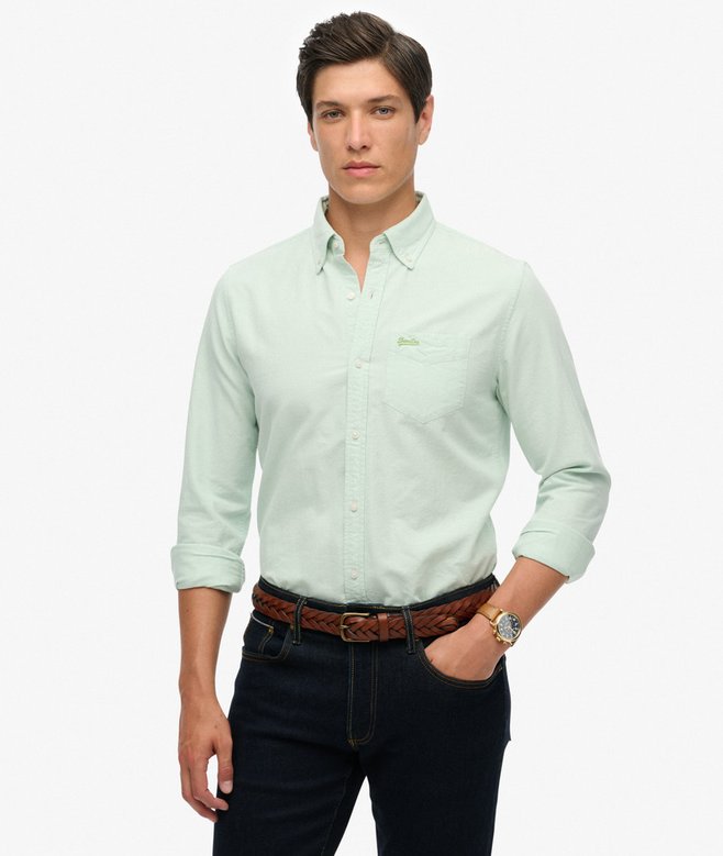 superdry Long Sleeve Oxford Shirt