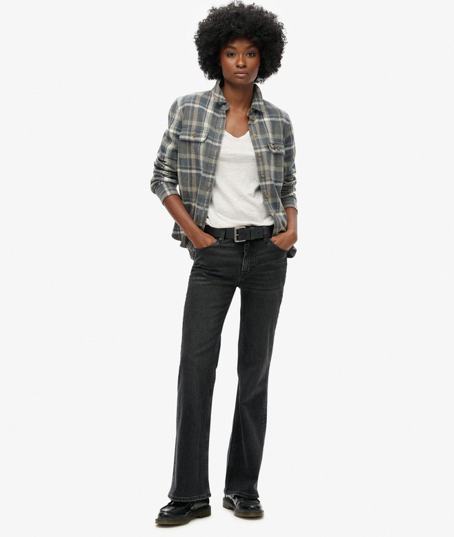 Superdry Long Sleeve V Neck Jersey Top