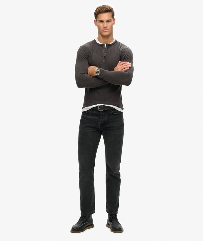 Superdry Long Sleeved Jersey Grandad Top