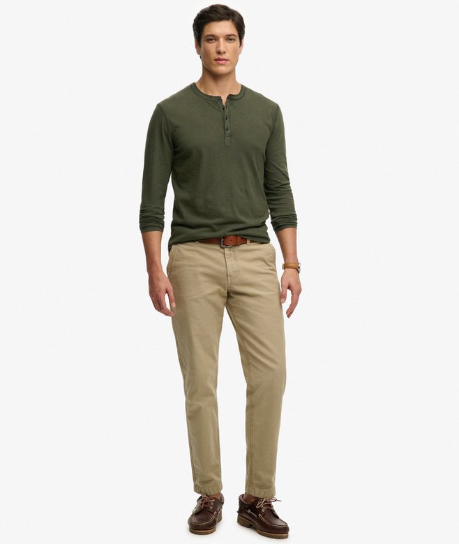 Superdry Long Sleeved Jersey Grandad Top