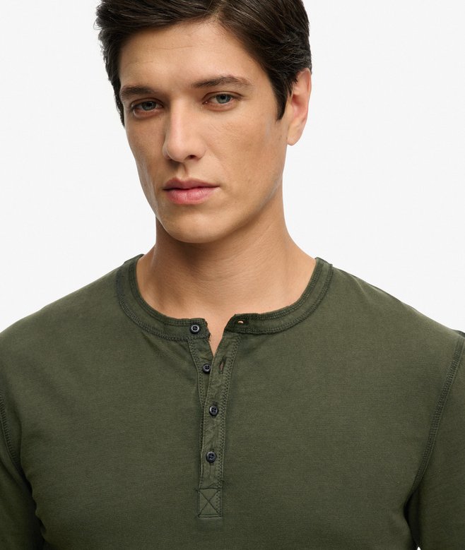 Superdry Long Sleeved Jersey Grandad Top