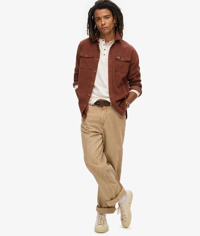 Superdry Long Sleeved Jersey Grandad Top