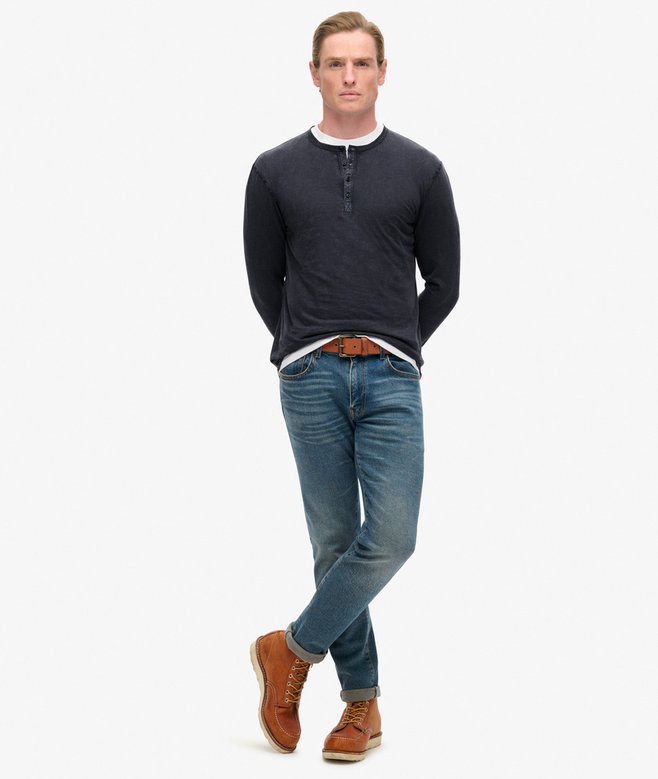 Superdry Long Sleeved Jersey Grandad Top