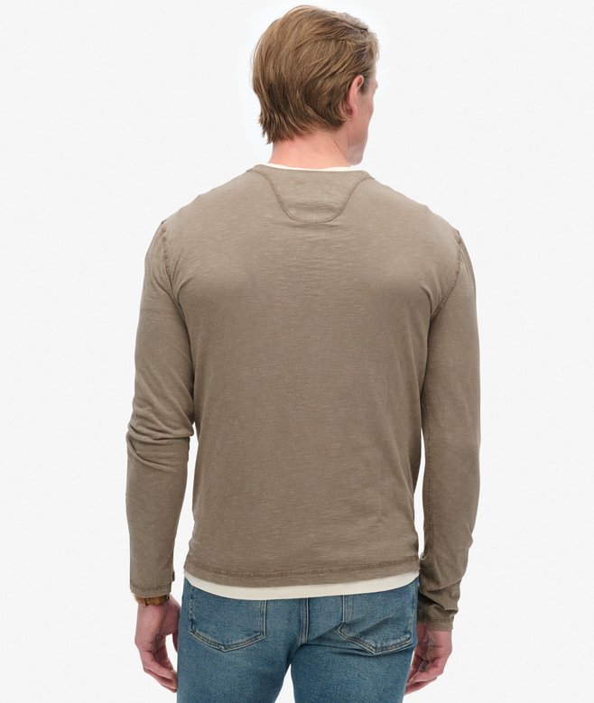 Superdry Long Sleeved Jersey Grandad Top
