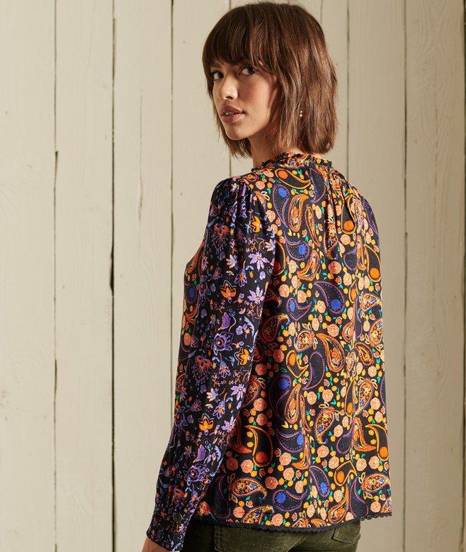 Superdry Long Sleeved Woven Top