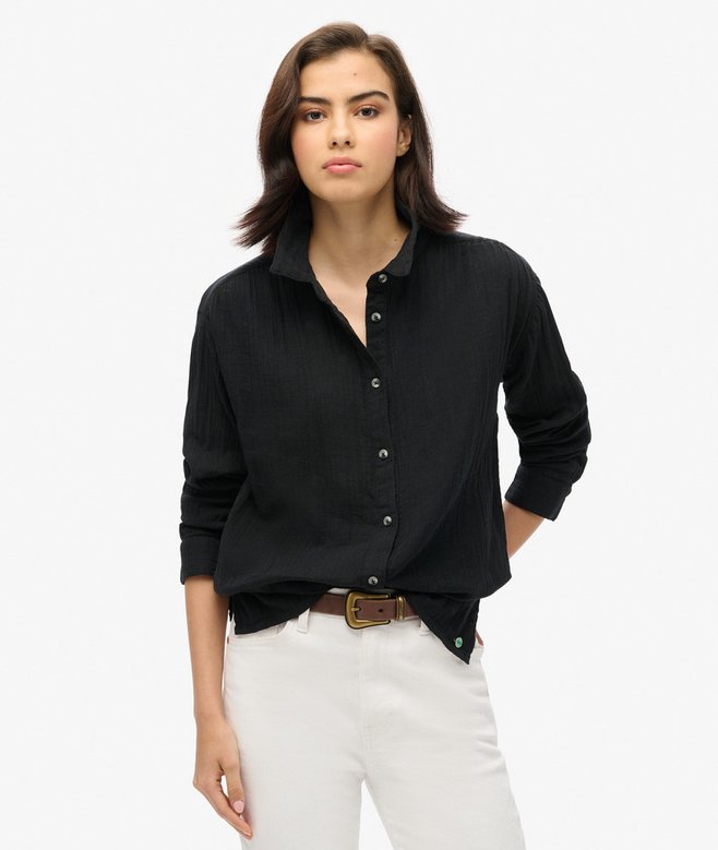 superdry Longline Beach Shirt