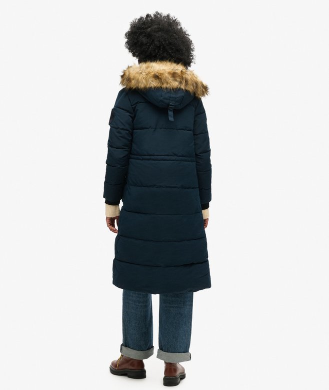 Superdry Longline Faux Fur Everest Coat