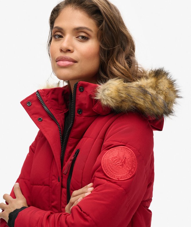 Superdry Longline Faux Fur Everest Coat