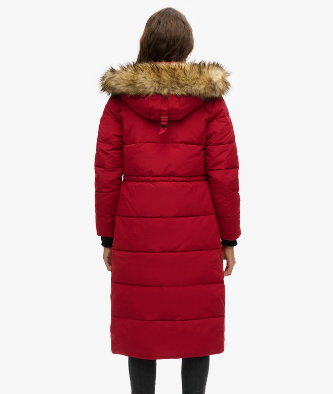 Superdry Longline Faux Fur Everest Coat