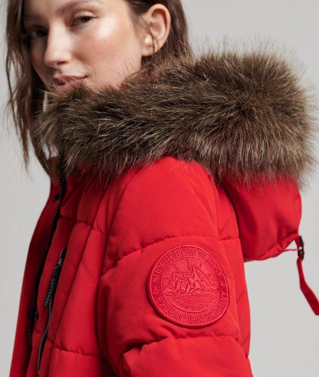 Superdry Longline Faux Fur Everest Coat