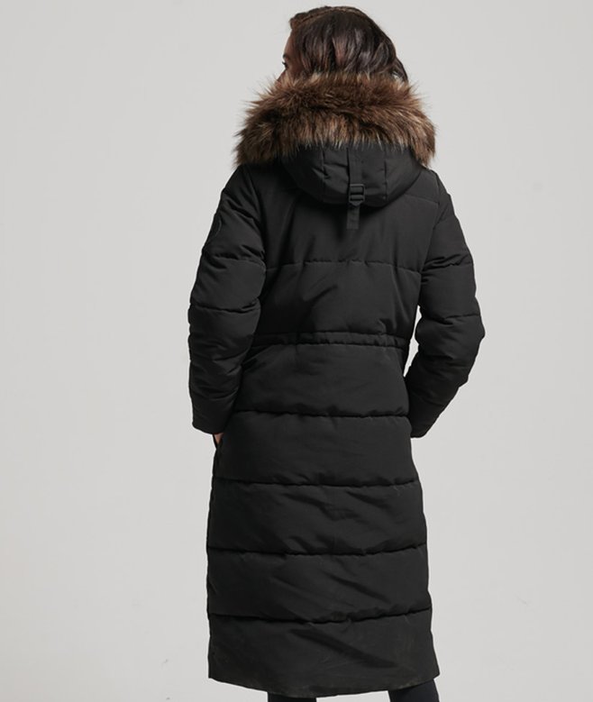 Superdry Longline Faux Fur Everest Coat