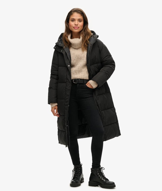 superdry Longline Puffer Coat