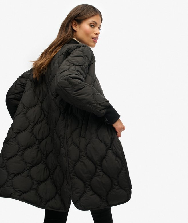 Superdry Longline Quilted Liner Jacket