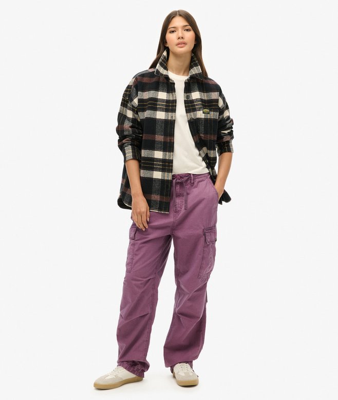 superdry Low Rise Parachute Cargo Pants