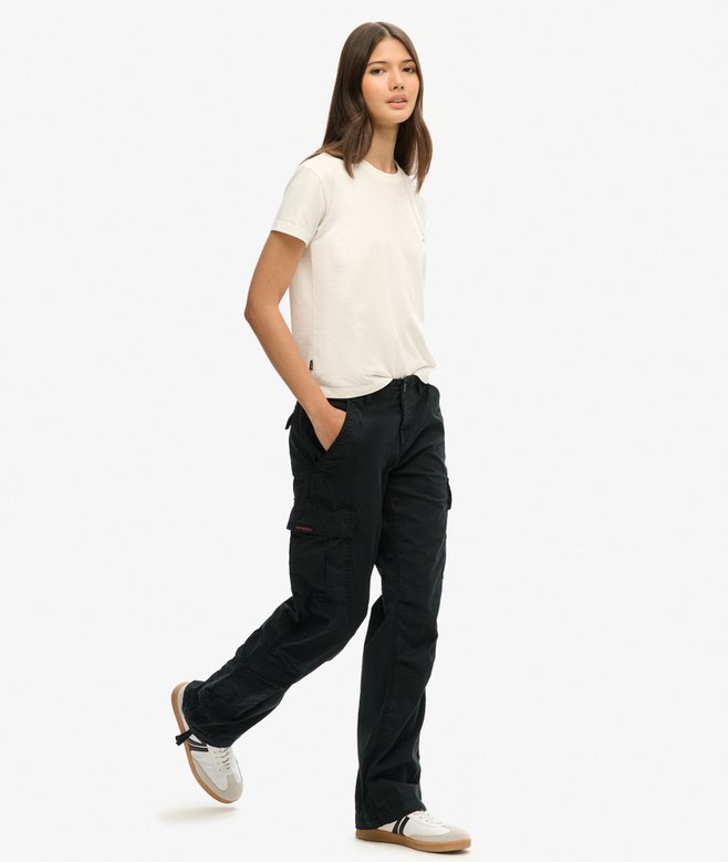 Superdry Low Rise Straight Cargo Pants