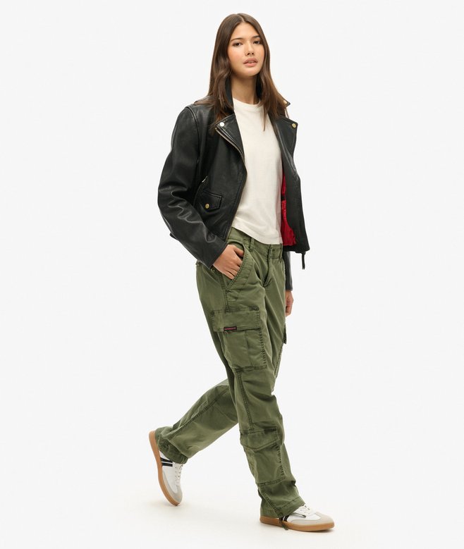 Superdry Low Rise Straight Cargo Pants