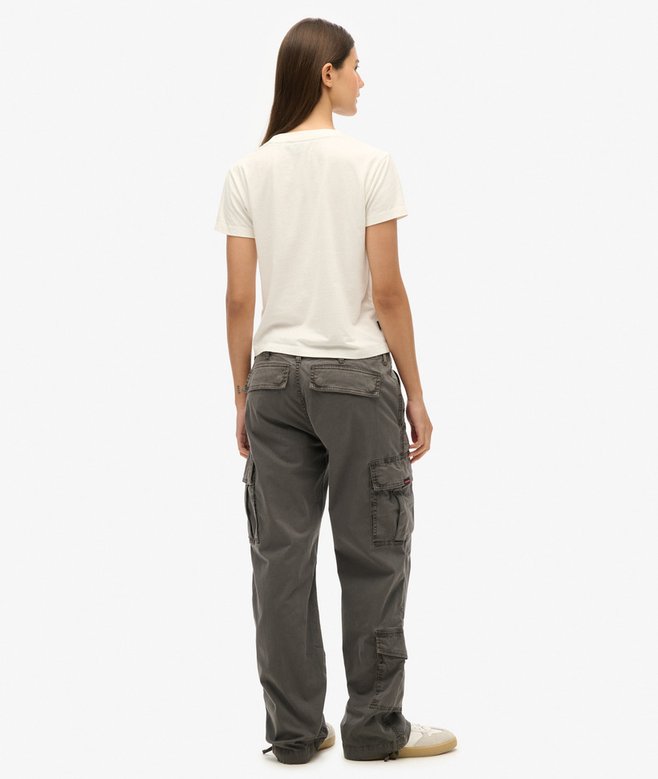 Superdry Low Rise Straight Cargo Pants