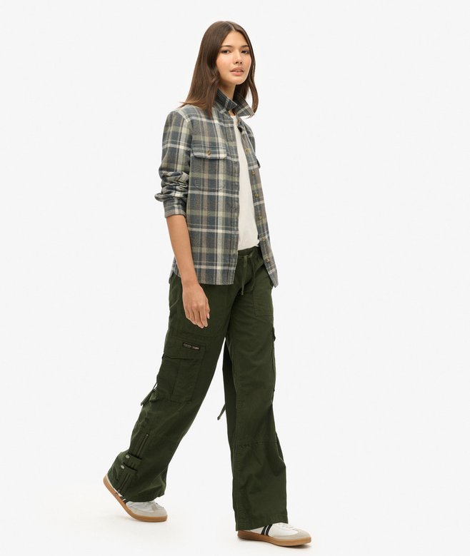 Superdry Low Rise Wide Leg Cargo Pants