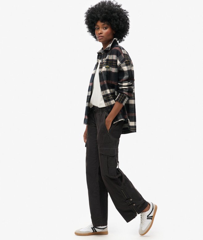 Superdry Low Rise Wide Leg Cargo Pants