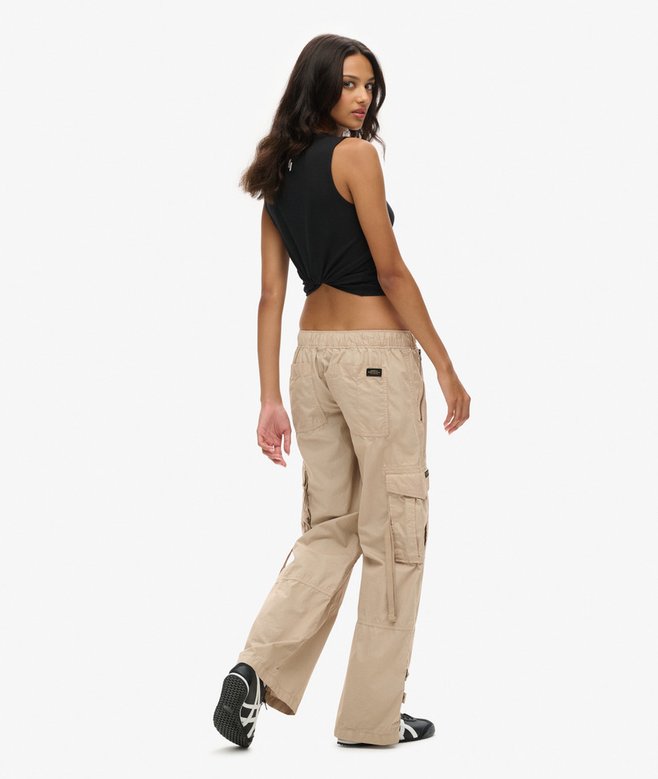 Superdry Low Rise Wide Leg Cargo Pants