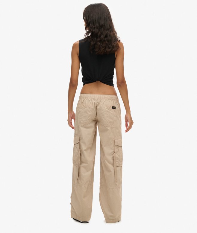 Superdry Low Rise Wide Leg Cargo Pants