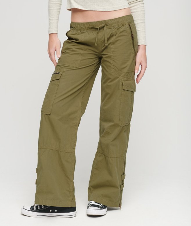 Superdry Low Rise Wide Leg Cargo Pants