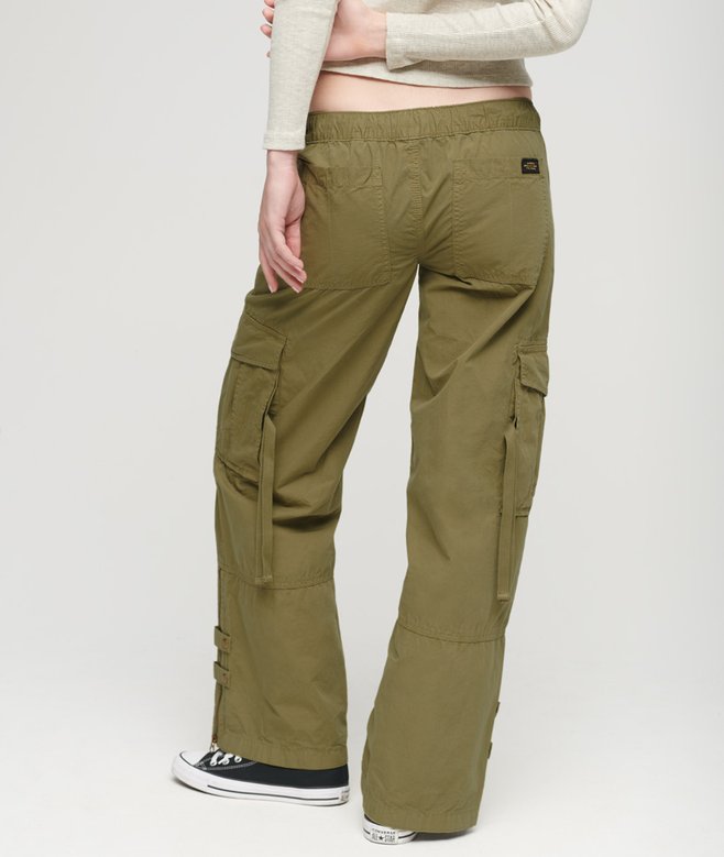 Superdry Low Rise Wide Leg Cargo Pants