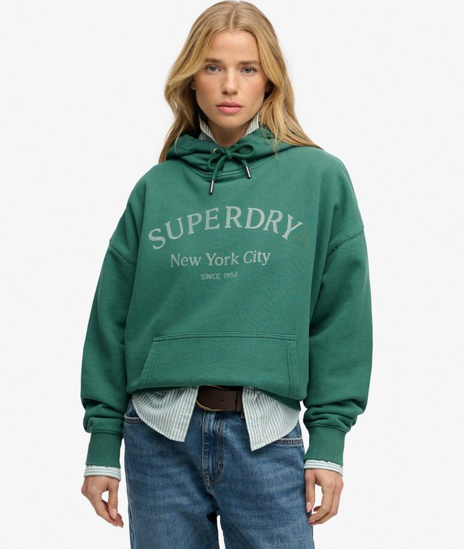 superdry Luxe Casual Relaxed Hoodie