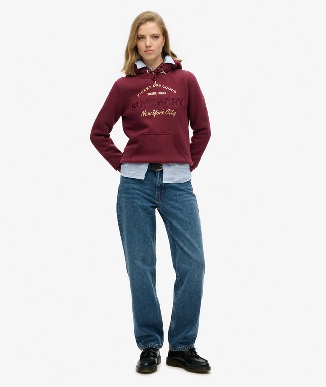 Superdry Luxe Metallic Logo Hoodie