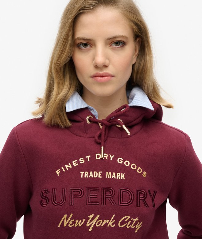 Superdry Luxe Metallic Logo Hoodie