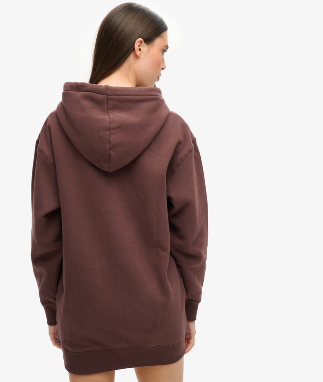 Superdry Luxe Metallic Logo Hoodie Dress