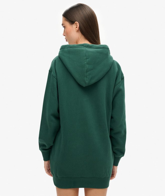 Superdry Luxe Metallic Logo Hoodie Dress